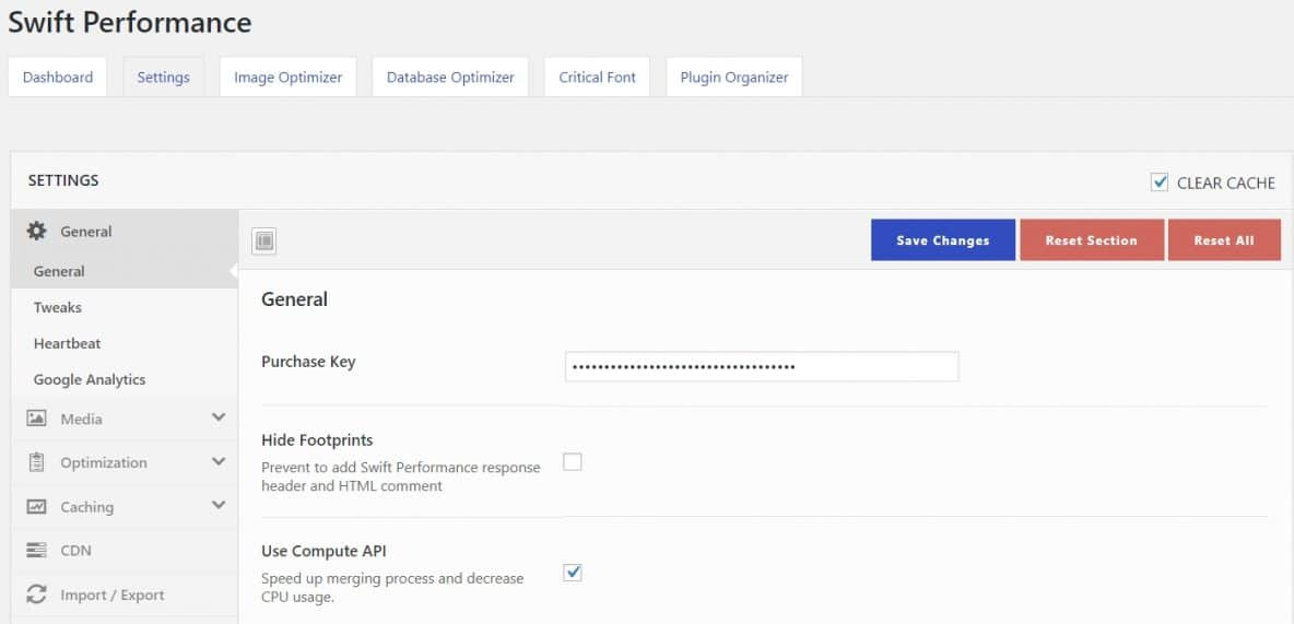 Swift performance plugin settings - Freelancers Tools