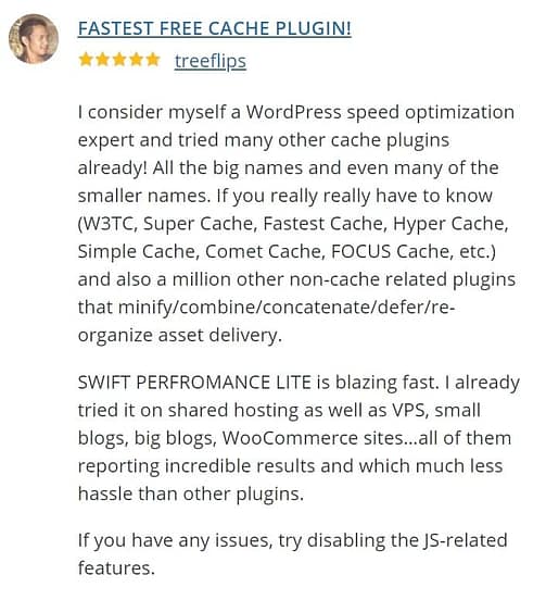 Swift Performance plugin review 01