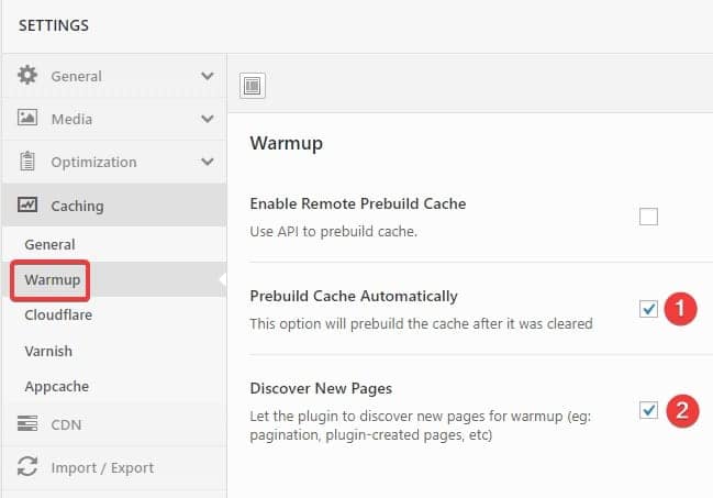 Swift Performance plugin default settings Freelancers tools 14