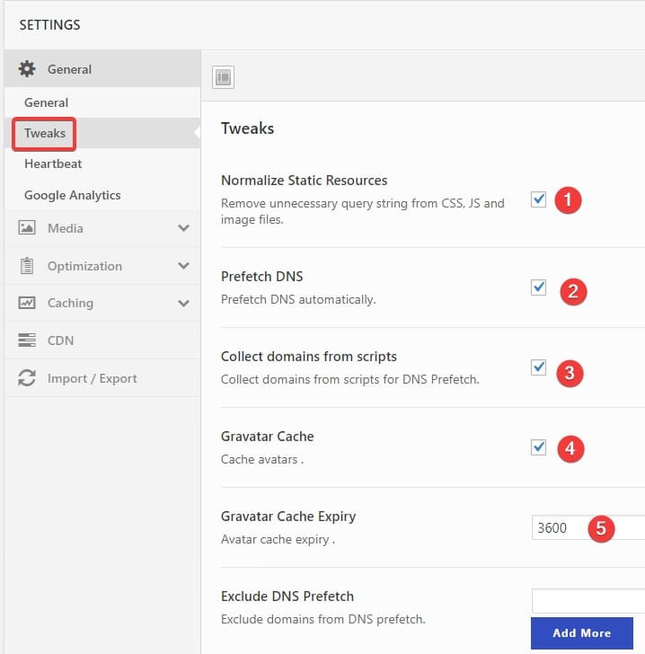 Swift Performance plugin default settings - Freelancers tools 02