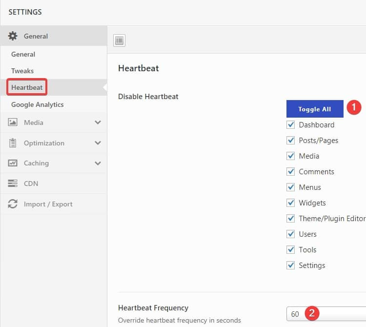 Swift Performance plugin default settings - Freelancers tools 03