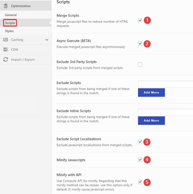 Swift Performance plugin default settings9- Freelancers tools 01
